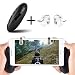 Produktbild Newseego PUBG Mobile Game Controller, Telefon Trigger Sensible Shooter Ziel Joysticks Handgriff Spiel Trigger Gamepad für Regeln des Überlebens/PUBG/Messer Out (1 Paar Trigger + Handgriff Stand)