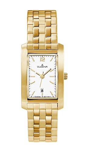 Dugena Damen-Armbanduhr Analog Quarz Edelstahl beschichtet 4460572