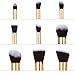 Abody 9Pcs Makeup Brush Kit Wood Professional Cosmetic Set Foundation Brush Powder Brush Eyeshadow Brushes Yellow