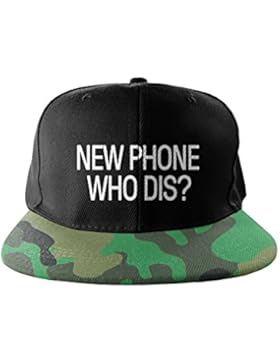 New Phone Who Dis? Camuffare Cool Swag Hip Hop Stampa Snapback Berrettopello Berretto Camo