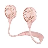 Wokee_Ventilateur personnel sans main, ventilateur portatif à pile USB rechargeable, mini tour de cou, ventilateur portable ajustable à 3 vitesses pour pièce de bureau