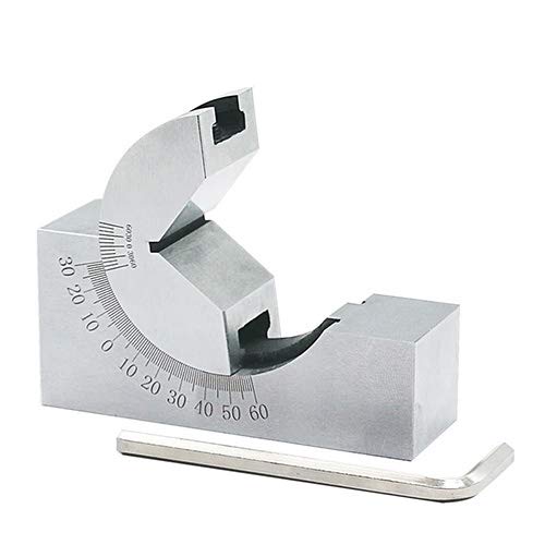 Jauge de précision micro angle réglable V Bloc fraisage réglage 0 à 60 degré angle plaque angulaire angle bloc