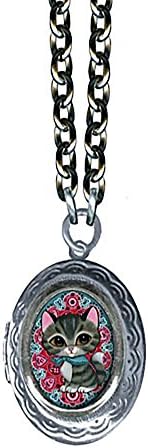 Secret Compartment Bandana Kitty Necklace with Classic Hardware