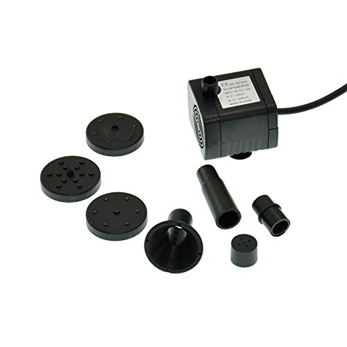 mountain ark Outdoor Solar Unterwasser-Wasser-Brunnen-Pumpe mit Solar-Panel-Kit Wasserfall für Garten Teich Dekoration Vogelbad - 4