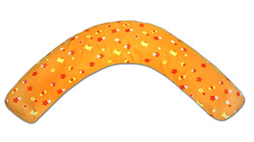 Theraline The Economy Standard Maternity and Nursing Pillow including Cover (Design 86, Flower Fields Orange)