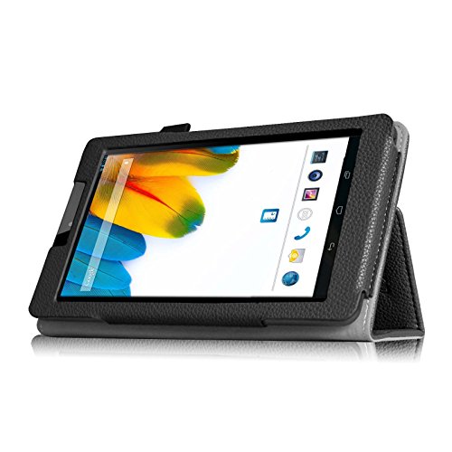 Fintie Odys Connect 7 Pro / Connect 7 Hülle Case – Slim Fit Folio Premium Kunstleder Schutzhülle Cover Tasche mit Ständerfunktion für Odys Connect 7 Pro / Odys Connect 7 17,8 cm (7 Zoll) Tablet-PC, Schwarz - 5