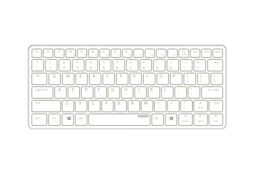 Price comparison product image Rapoo Bluetooth-Tastatur E6350 Blade white