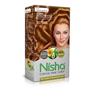 enega Nisha Creme Hair Color (7.3 Honey Blonde, 60 g + 90ml + 12ml Nisha Color Protection Conditioner)