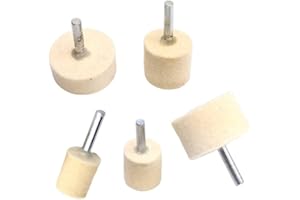 SNOWCHECKING Roues de polissage en feutre de laine de qualité supérieure avec tige de 6 mm pour améliorer votre expérience de polissage pour moules et métaux (40 mm)