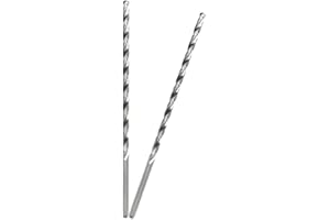 GYSRXS 6MM Drill Bit 200MM Long Twist Drill Bits High Carbon Steel Spiral Wood Drill Bits drill Accessories for Dowel Drilling Wood,Plastic and Aluminum,2PCS(Silver)