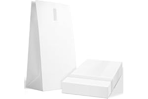 AOGOE Bolsa de Vómito de Papel Kraft, 18PCS Bolsas Desechables para Vómitos, Bolsas Emesis con Hebilla Metálica Sellable, Bolsas para Enfermos en Viaje en Coche para Embarazadas, Niños y Adultos