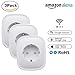 Produktbild Top-Vigor WiFi Intelligente SteckdoseSmart Plug Mini Steckdosefunktioniert mit Google Home Assistant und Alexa Echoohne Hub erforderlichLichtschalterbuchsefürFernbedienungWeiß (3 Stück)