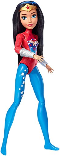 DC Superhero Girls- Muñeca Superheroína Wonder Woman de Entrenamient, (Mattel FJG63)