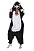 Produktbild URVIP Erwachsene Unisex Jumpsuit Tier Cartoon Fasching Halloween Pyjama Kostüm Onesie Fleece-Overall Schlafanzug Schwarz Katze X-Large
