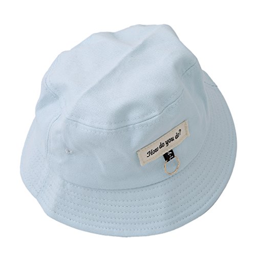 Yesiidor Unisex Fischerhut Retro Freizeit Eimer Hüte Sonnenhut Smiley Hut Sommer Strand Hut (Blau)