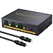 Price comparison product image Digital to Analog Audio Decoder 3 Port 5.1CH to 2.0CH Audio Gear Converter Optical SPDIF Toslink to Analog L/R RCA Switcher with 3.5mm Stereo Audio Jack for TV Set-top Boxes HDTV Game Consoles PS3 PS4 Xbox360 with UK Plug Adapter