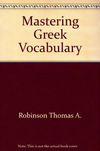 Read Pdf Mastering Greek Vocabulary Online Ercwlffvladi - 