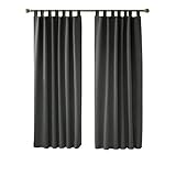 gardine 140 cm lang Material: 100 Prozent Polyester, Schwarze Zwischenschicht