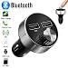 Produktbild Fm Transmitter,Wireless Bluetooth-Auto-MP3-Player Universal-Ladegerät Auto Radio Bluetooth Adapter Freisprecheinrichtung mit Mikrofon Dual USB Ladegerät 5V/3.4A TF USB Musik (Schwarz)