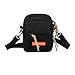 Produktbild VJGOAL Damen Bauchtasche, Frauen Herren Unisex Schulter Messenger Bag Personalisierte Lässige Brusttasche MünztascheSchwarz,One size