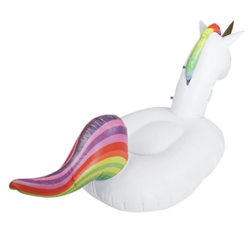 Einhorn Aufblasbar Riesiges Schwebebett Float-Spielzeug Pool Float-Halterungen für Open Space für Allgemein /Erwachsene /Kinder - 7