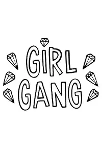 Art Bundle Girl Gang Exclusive Extra Large Unframe Jumbo Big Poster |Vinyl Wall Sticker |Vinyl Decals |Wall Decals and Paintings Collection to Grace Any Place.(3m Vinyl 24 x 36 inchs)