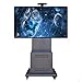 Produktbild Hxx Universal-TV-Wagen für 40-85 Zoll höhenverstellbare Räder Mobil für Flachbildschirm-LED-LCD-Plasma-Bildschirm Schlafzimmer Wohnzimmer Empfangshalle