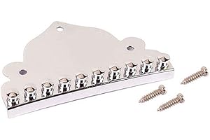 Alnicov Cordiera per mandolino a 10 corde con viti per accessori di ricambio per chitarra o mandolino