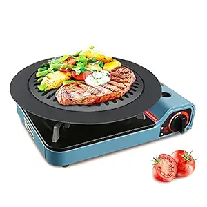 KanakMall Indoor 32CM Smokeless Stovetop Barbecue Grill