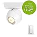 Produktbild PHILIPS HUE White Ambiance "Buckram" Deckenleuchte 1-er Spot, inkl. Dimmschalter | weiß | LED-Wohnzimmerlampe mit Fernbedienung | Kompatibel mit AMAZON ECHO / ALEXA und APPLE HOMEKIT | App-Steuerung | GU10