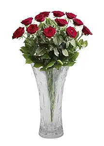 BOXO Decorative Glass Flower Vase, Diwali Gift Item, Home Decor 50 Grams, Pack of 1