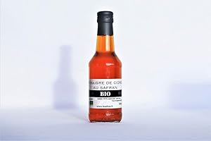 LE SAFRAN L'OR ROUGE DES ARDENNES Vinaigre de cidre BIO au safran, Direct productrice, Vinaigre bio et français
