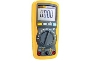 DI LOG Di-Log Ac Digital Multimeter 1000V Compact with Temperature Measurement To 750°C And High-Contrast Backlit LCD Display, With Full Protection on All Ranges and a Safety Category to CAT III 600V