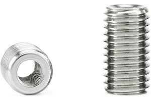 LXURY 2/5 Stück M8 M10 M12 M14 M16 M20 Innen-Außengewinde-Adapter, Schraubenmuttern, Einsatzhülse, Konvertermutter, Koppler, 304 Edelstahl (Color : Length 30mm, Size : M12-M16 (2pcs))