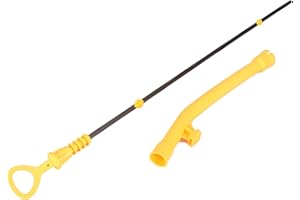 Madlife Garage Varilla medidora 06A115611Q y embudo 06A115611B para aceite de motor, aptos para Audi A3 TT 1.6 1.8 T Skoda Octavia 1.6, 1.8 T