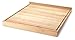 Produktbild Continenta Nudelbrett aus Gummibaumholz, Backbrett, Arbeitsbrett mit Anschlagleiste und Flüssigkeits-Rille, Größe: 57,5 x 50 x 4,5 cm