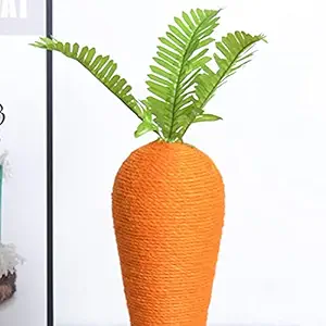 GIANTE Funny Sisal Rope Cat Scratching Post Carrot DIY Scratcher Cat Climbing Frame L
