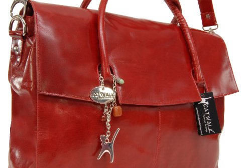   bergro  e Laptoptasche  Helena  von Catwalk Collection - Rot - GR    E  B  42 H  31 5 T  13 cm