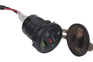 MOQIAOSEIKO Motorcycle Mobile Phone Dual USB Chargers Fast Charger Relay Adapter Socket with Red LED Voltage Display for CB500X CB 500X 500 X