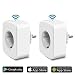 Produktbild Intelligente WiFi Steckdose Smart Plug, ZEPST Smart Home Systems funktionier mit Smartphone App Steuerung überall und zu jeder Zeit, Kompatibel mit Alexa und Google Home (2er Pack)