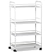 tinxs® Beauty Salon 3/4 Shelf Mini Side Trolley Therapy Dentist Hairdresser ( 4 Shelf)