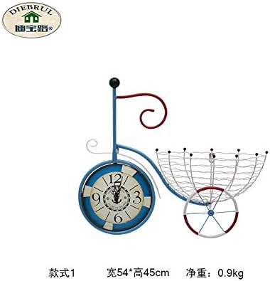 American retro wall clock living room wall decoration creative bicycle bar is decorated in a mediterranean style wall murals D