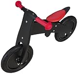 BIKESTAR® Mitwachsendes Kinderlaufrad für sichere und sorgenfreie Spielfreude ab 2 Jahren ★ 12er Natur Holz Edition ★ Teuflisch Schwarz - 8