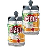 Les5CAVES - Packs 2 fûts DESPERADOS - Fût de bière Blonde Téquila - Compatible Beertender - 2 x 5 L - Lot de 2 CompatIble Bee