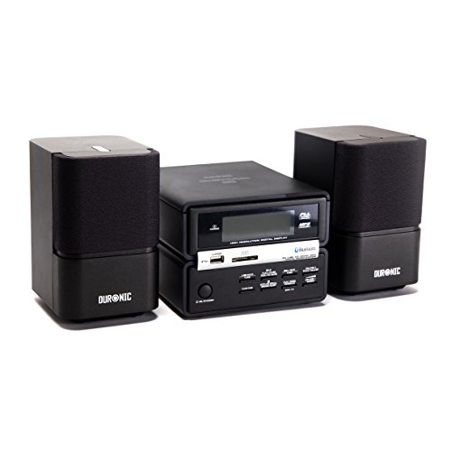 Duronic RCD111BK - Micro Hi-Fi Sistema de Audio con Bluetooth/CD/MP3/SD/AUX/USB/RADIO