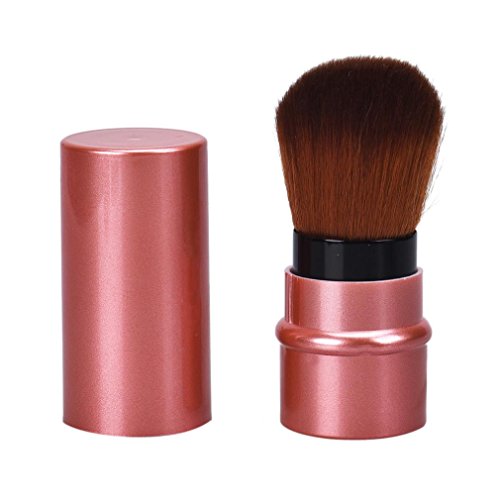 Tonsee® Portable Women Mini Short Pincel Maquiagem Face Power Makeup Cleaning Brush (Rose)