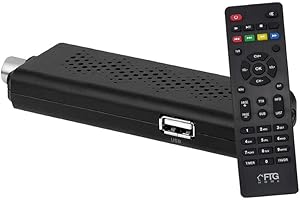 MR J TOYS&MORE FTG HOME Decoder DVB-T2 HD 1080p MINI STICK cavo HDMI INCLUSO, SINTONIZZAZIONE AUTOMATICA,1 telecomando per TV e Decoder, Digitale terrestre 2024 HDMI HEVC Main 10 Bit H265 DOLBY-DIGITAL+