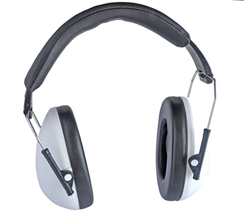 Viwanda weißer Junior Kinder Kapselgehörschutz (zusammenfaltbar) mit schwarzem Halterungsschutzband, SNR 23.4dB NRR30dB CE EN 352-1