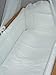 9 Piece Crib Baby Bedding Set 90x40cm Fits Swinging / Rocking Cradle (Hearts White)