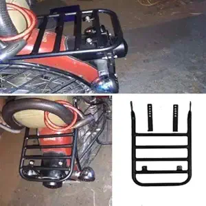 A & U TRADEZ Rear Carrier for Royal Enfield Bullet, Classic 350 (Black)